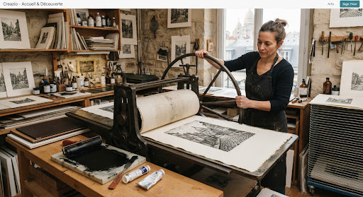 Création et tirage de linogravure
